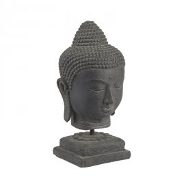 Buddha Head Black stone, BSC004, Pb Home