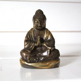 Buddha Sitting - Mässing, 1 kvar i lager