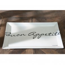 Buon Appetito Rect. Plate, Fat rektangulär, Riviera Maison