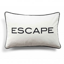 Day Quotes Cushion Cover, Escape, 40x60 cm, Day Home