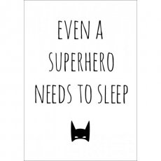 Even a superhero needs to sleep.. Print, Frank & Poppy