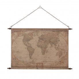 Globetrotter, World map, världskarta vintage