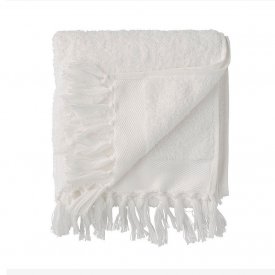 Handduk Day Fringe Terry Towel, fransar, vit, Day Home