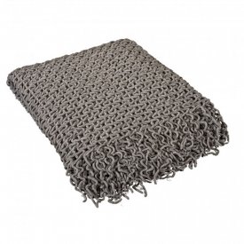 Pläd knitted grå