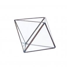 Glas Terrarium Silver, Hubsch