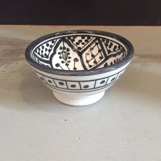 Rif, Miniskål Svart/Vit Traditionell 10 cm