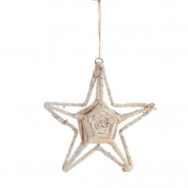 Star Ornament, Jute, Medium, Natur, Madam Stoltz