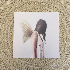 Butterfly Girl, Dubbla kort med kuvert 15x15, Tove Frank
