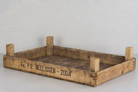 Vintage sängbord, trälåda, sängbricka