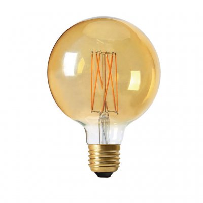 Glödlampa Led Filament Globe 95mm, GOLD, Pr Home