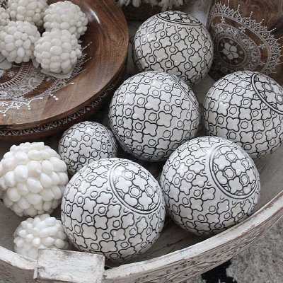 Keramik Ball, White Large, Cozy Room/Sika Design