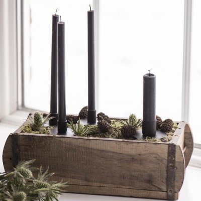 Vintage trälåda, tegelstensform, Natur, Affari