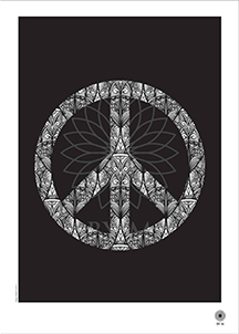 En klassiker, Peace Artprints/poster, by M